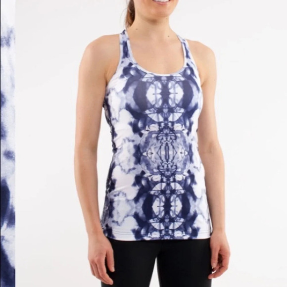 Lululemon ink blot racerback tank size 4 - Picture 2 of 4